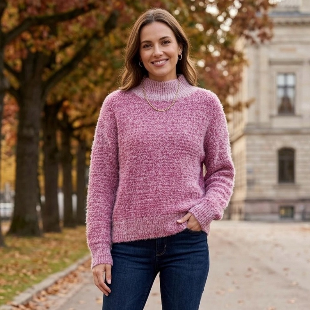Falls Creek Marled Rose Cowl Sweater